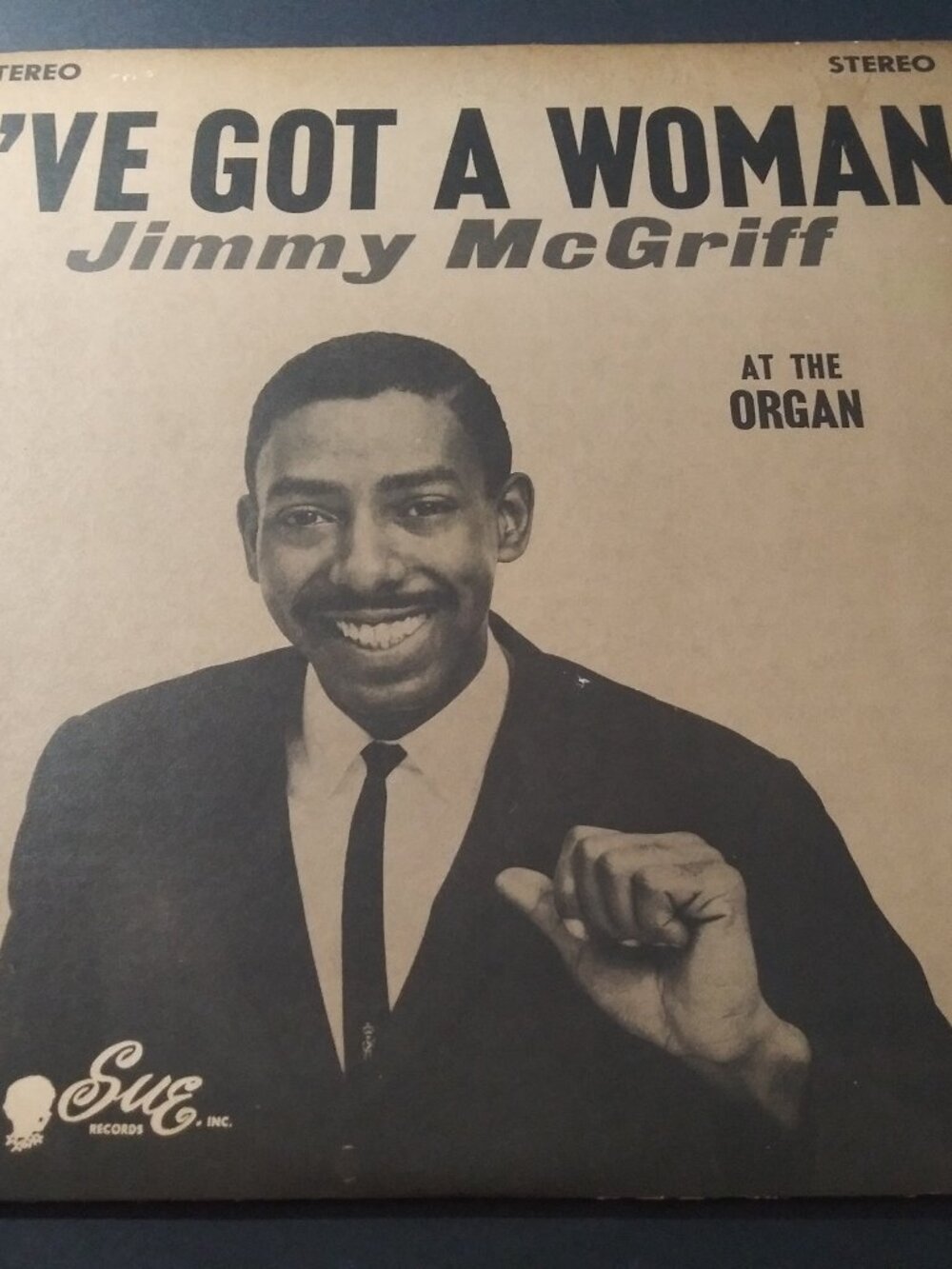 Jimmy McGriff – I've Got A Woman VG+ DG Stereo SUE STLP-1012 LP Record 1962 JAZZ